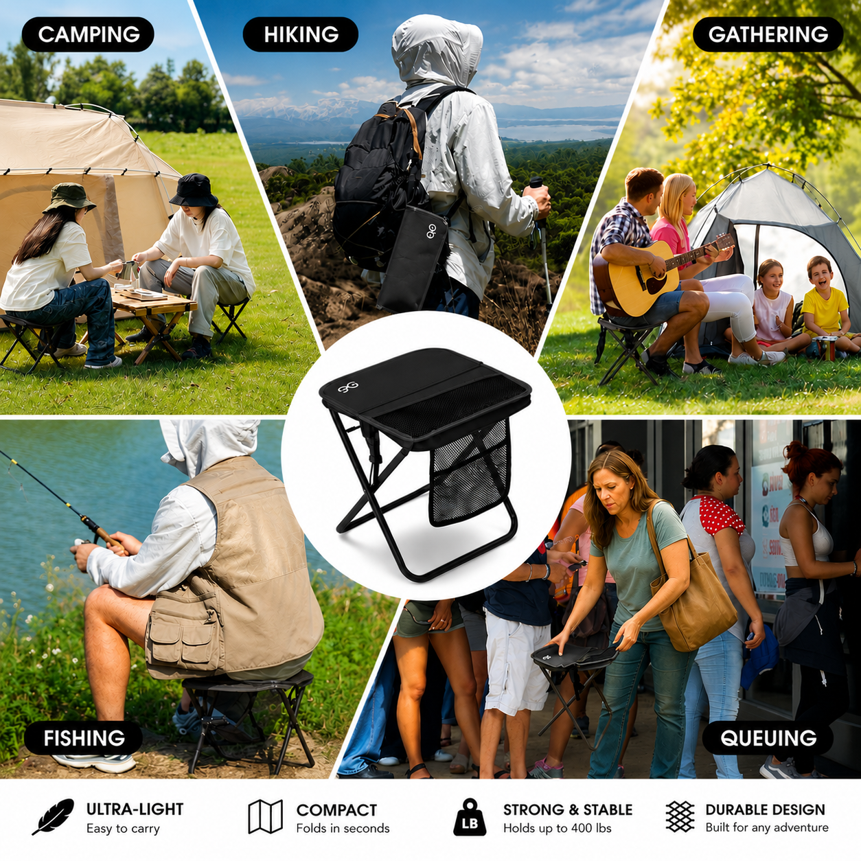 QuickSit™ Outdoor Stool